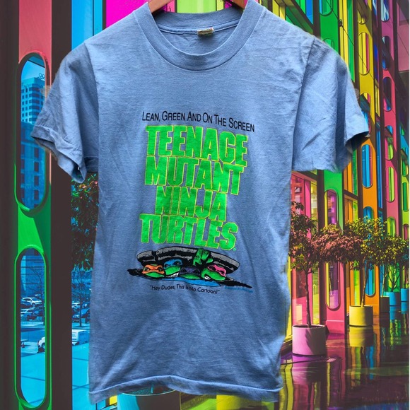 vintage 1990 TMNT Teenage Mutant Ninja Turtles movie single stitch tee shirt S